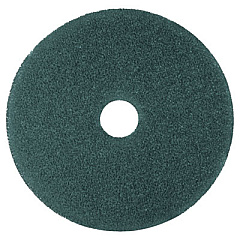 3M Low-Speed High Productivity Floor Pads 5300, 18" Diameter, Blue, 5/Carton (08411)