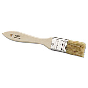 Weiler Eco-1 Disposable Chip And Oil Brush, White, 1" Hog Bristle, Wood (40066)