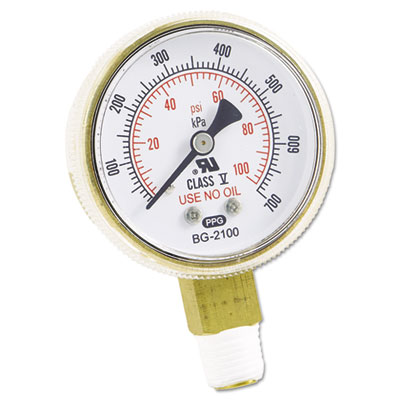 Anchor Brand Replacement Gauge, 2 x 100, Brass (ANRB2100)