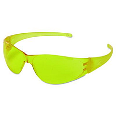 MCR Safety Checkmate Safety Glasses CK114, Frameless, Amber Single Hard Coat Scratch-Resistant Lens