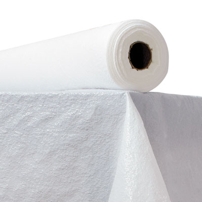 Atlantis Plastics Plastic Table Cover, 40" x 300 ft Roll, White (2TCWPBL)