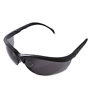 MCR Safety Klondike Safety Glasses, Matte Black Half Frame, Gray Dual Lens, 12/Box (KD112BX)