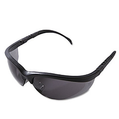 MCR Safety Klondike Safety Glasses, Matte Black Half Frame, Gray Dual Lens (KD112)