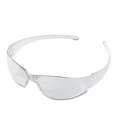 MCR Safety Checkmate Wraparound Safety Glasses, CLR Polycarbonate Frame, Coated Clear Lens (CK110)