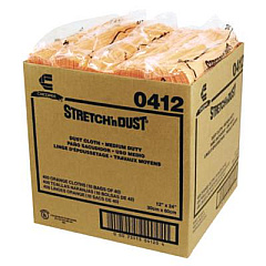 Chix Stretch 'n Dust Cloths, 11.63 x 24, Yellow, 40 Cloths/Pack, 10 Packs/Carton (0412)