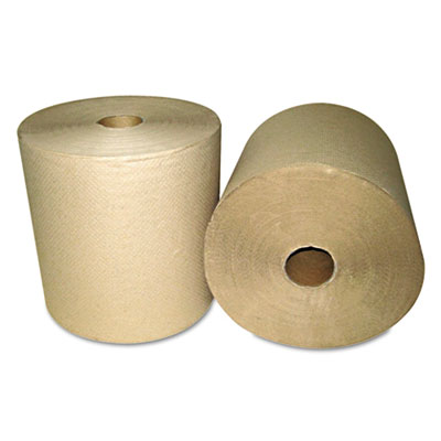 GEN Hardwound Towel, Brown, One-Ply, 800 Ft, 6/ct (GEN1921)