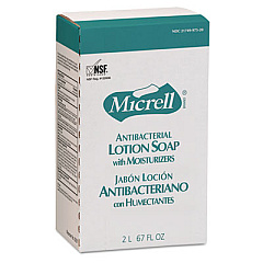 MICRELL ANTIBACTERIAL LOTION SOAP, LIGHT SCENT, NXT 2,000 ML REFILL, 4/CARTON (225704)