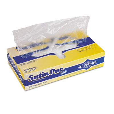 Dixie Satin-Pac High Density Polyethylene Deli Film Sheets, 10 x 10.75, Clear, 1,000/Pack, 10 Packs/Carton (S10)