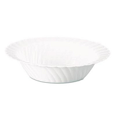 WNA Classicware Plastic Bowls, 10 oz, White, 10/Pack, 18 Packs/Carton (CWB10180W)