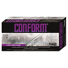 AnsellPro Conform Natural Rubber Latex Gloves, 5 mil, X-Large, 100/Box (69210XL)