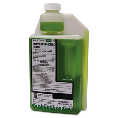 Franklin Cleaning Technology T.E.T. Neutral Disinfectant Cleaner, Apple Scent, Liquid, 2 qt. Bottle, 4/Carton (F377628)