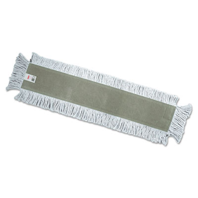 Rubbermaid Commercial Dust Mop Heads, Blended, White, 36 x 5, Cut-End, Blended Yarn, 12/Carton (L15512WHI)