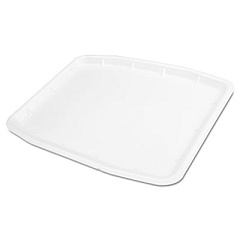 Genpak SUPERMARKET TRAY, 12 X 15.75 X 0.75, WHITE, 100/CARTON (11216WH)
