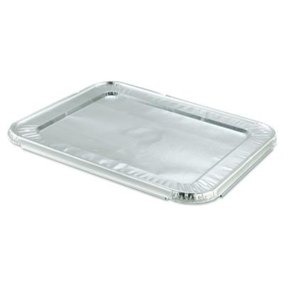 HFA Steam Pan Foil Lids, Fits Half-Size Pan, 25 Gauge, 12.81 x 10.44, 100/Carton (204900)