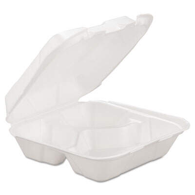 GEN HINGEDM3 Foam Hinged Carryout Containers