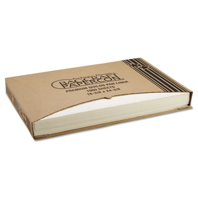 Bagcraft Premium Grease-Proof Quilon Pan Liners, 16.38 x 24.38, White, 1,000/Carton (030001)