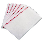 Chix Food Service Towels, 13 x 21, Red/White, 150/Carton (8242)