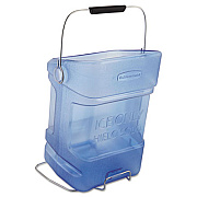 Rubbermaid Commercial Ice Tote, 5.5gal, Blue, With Hook Assembly (9F54TBL)