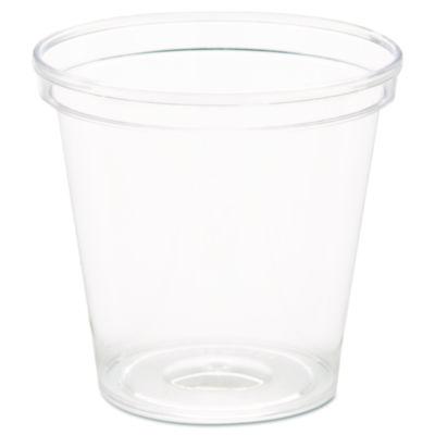 WNA Comet Plastic Portion/Shot Glass, 1 oz, Clear, 50/Pack, 50 Packs/Carton (P10)