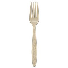 Dart Sweetheart Guildware Polystyrene Forks, Champagne, 1000/Carton (GD5FK)