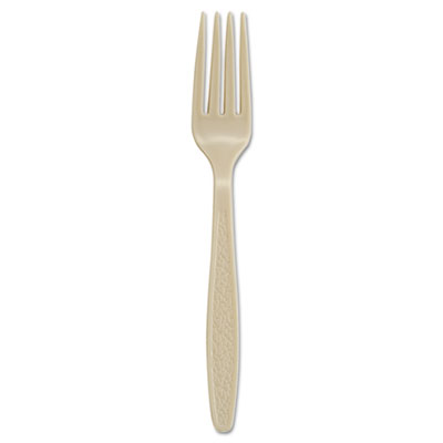 Dart Sweetheart Guildware Polystyrene Forks, Champagne, 1000/Carton (GD5FK)