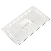 Rubbermaid Commercial COLD FOOD PAN COVERS, 1/3-SIZE, 6.88 X 12.8, CLEAR (121P23CLE)