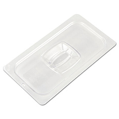 Rubbermaid Commercial COLD FOOD PAN COVERS, 1/3-SIZE, 6.88 X 12.8, CLEAR (121P23CLE)