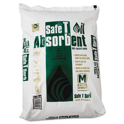 Safe T Sorb All-Purpose Clay Absorbent, 40lb, Poly-Bag (7941EA)