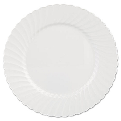 WNA Classicware Plates, Plastic, 10.25 In, White (CW10144W)