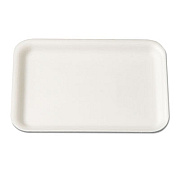 Genpak SUPERMARKET TRAY, 5.75 X 8.25 X 1, WHITE, 125/BAG, 4 BAGS/CARTON (2WH)