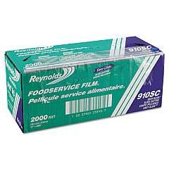 Reynolds Wrap PVC Food Wrap Film Roll in Easy Glide Cutter Box, 12" x 2,000 ft (910SC)