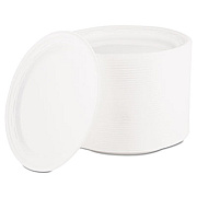Dart Famous Service Plastic Dinnerware, Plate, 6" dia, White, 125/Pack (6PWFPK)
