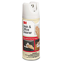 3M Desk and Office Spray Cleaner, 15 oz Aerosol Spray, 12/Carton (573CT)