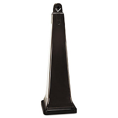 Rubbermaid Commercial GroundsKeeper Cigarette Waste Collector, Pyramid, 1 gal, Plastic/Steel, Brown (257088BRO)