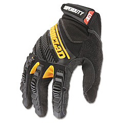 Ironclad SuperDuty Gloves, EN388: 4132, 12" Long, Large, Black/Yellow, Pair (SDG204L)