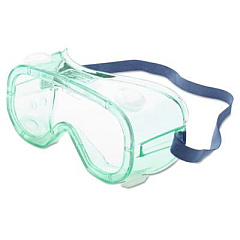 Honeywell A610S Safety Goggles, Indirect Vent, Green-Tint Fog-Ban Lens