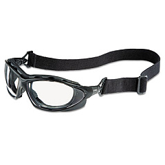 Honeywell Uvex Seismic Sealed Eyewear, Clear Uvextra AF Lens, Black Frame (S0600X)