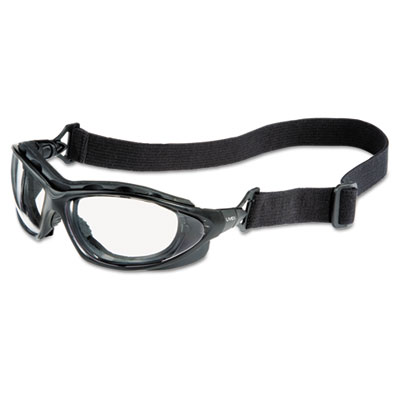 Honeywell Uvex Seismic Sealed Eyewear, Clear Uvextra AF Lens, Black Frame (S0600X)