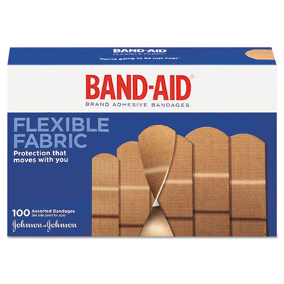 BAND-AID 11507800CT Flexible Fabric Adhesive Bandages