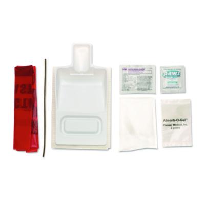 Medline Biohazard Fluid Clean-Up Kit, 10.3 x 1.6 x 10.5, 7 Pieces, Synthetic-Fabric Bag (MPH17CE210)