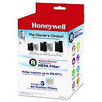 Honeywell Allergen Remover Replacement HEPA Filters, 6.75 x 10.3, 3/Pack (HRFR3)