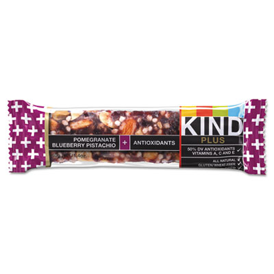 KIND Plus Nutrition Boost Bar, Pom. Blueberry Pistachio/Antioxidants, 1.4 oz, 12/Box (17221)