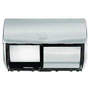 Georgia Pacific Professional Compact Coreless Side-by-Side Double Roll Tissue Dispenser, 10.13 x 6.75 x 7.13, Stainless Steel (56798)