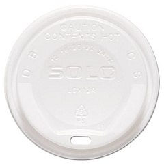 Dart Gourmet Hot Cup Lids, For Trophy Plus Cups, Fits 12 oz to 20 oz, White, 1,500/Carton (LGXW2)
