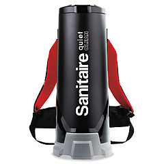 Sanitaire TRANSPORT QuietClean HEPA Backpack Vacuum SC535A, 10 qt Tank Capacity, Black