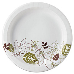 Dixie Pathways Soak-Proof Shield Medium Wt Paper Plates, 8 1/2", Dispenser Box, 600/ct (UX9PATHPBCT)