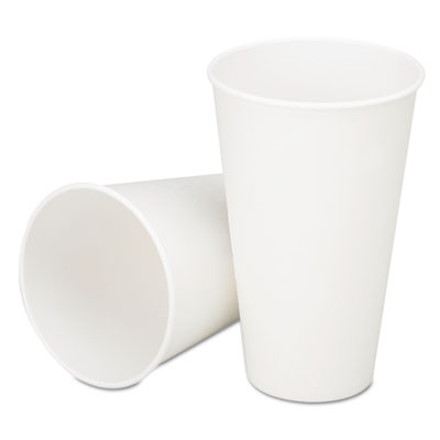 AbilityOne 7530006414592, SKILCRAFT Cold Beverage Cups, 12 oz, Paper, White with Logo, 2,500/Box