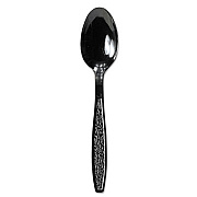 Dart Guildware Heavyweight Plastic Teaspoons, Black, 1000/Carton (GDR7TS)