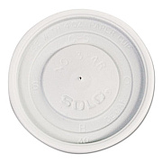 SOLO Polystyrene Vented Hot Cup Lids, Fits 4 oz Hot Cups, Plastic, White, 100/Pack, 10 Packs/Carton (VL34R0007)