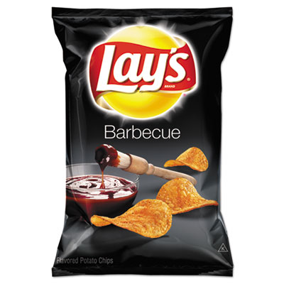 Lay's BBQ Potato Chips, 1.5 oz Bag, 64/Carton (44458)